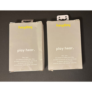 Heyday Audio Cable 3 Ft. 3.5 mm Aux Plug Pink NEW - Lot of 2