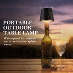 4Pack LED Wireless Wine Bottle Lamp, RGB 5 Modes & CCT Modes Table Lamp, IP54