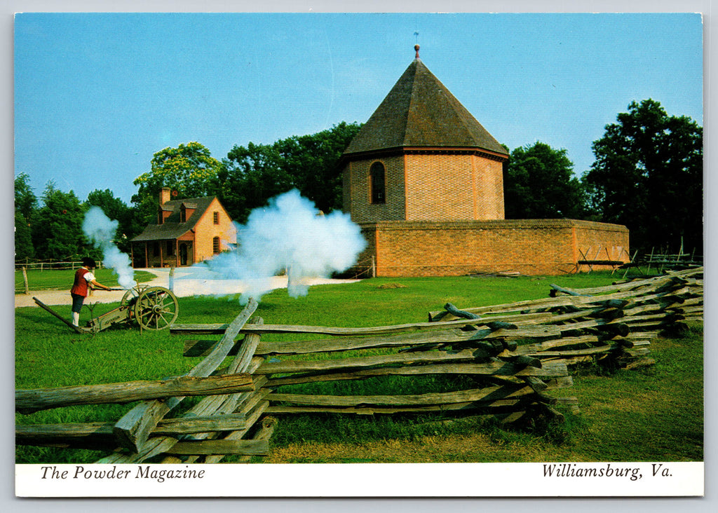 The Powder Magazine, Williamsburg, Virginia, Vintage Post Card