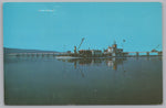 The Goldenrod, US Coast Guard Town Boat, Dam #14, LeClaire, Iowa, Vintage Post Card