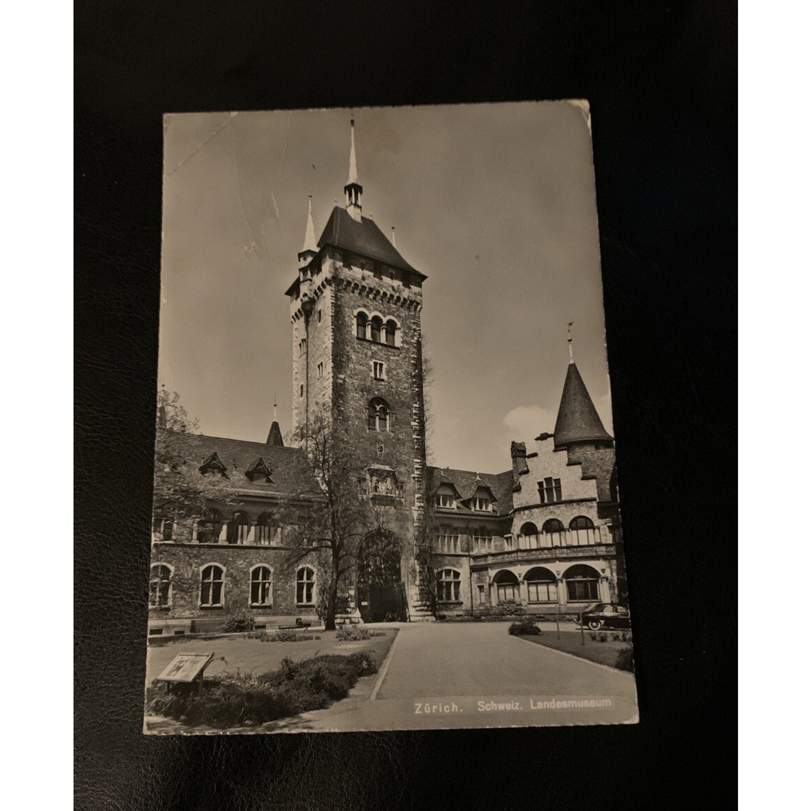 Vtg Zurich Switzerland Landes Museum RPPC Continental Postcard