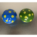 Vintage Wood Hand Painted Mushroom Salt & Pepper Shakers