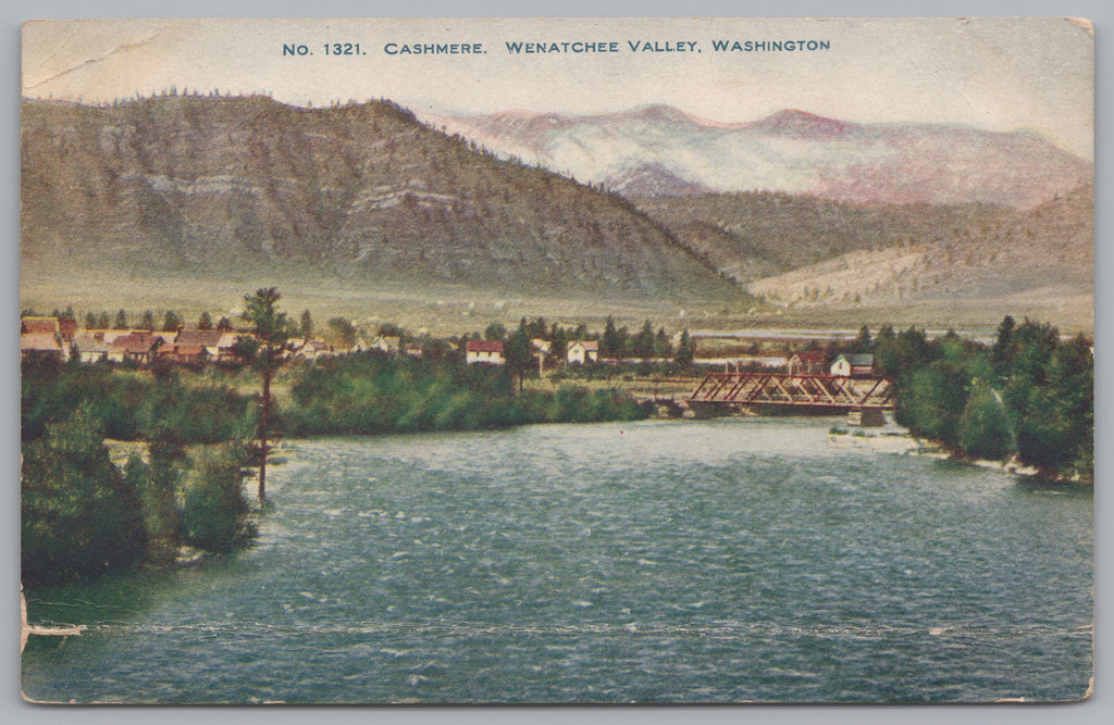 Cashmere, Wenatchee Valley, Washington, USA, Vintage Post Card