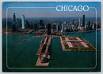 Chicago Skyline, Aerial View, Vintage Post Card