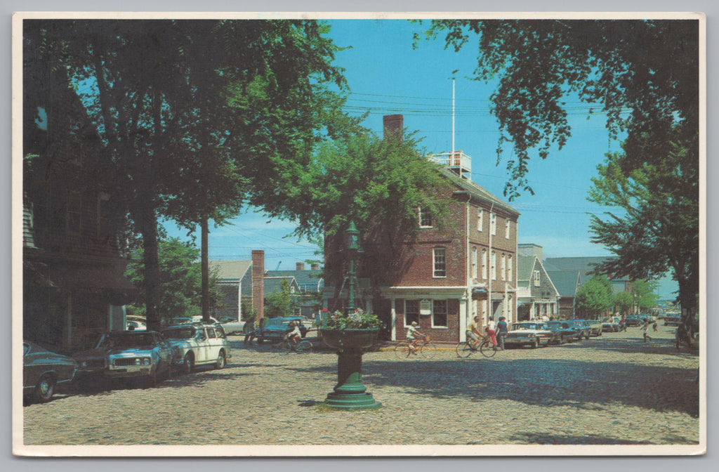 Pacific Club, Old Custom House, Nantucket, Massachusetts, Vtg PC