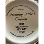 Vintage Budweiser Anheuser-Busch Holiday at the Capital Holiday Stein 2001