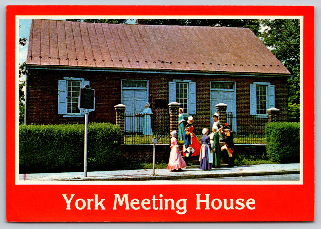 York Meeting House, West Philadelphia Street, Vintage Post Card