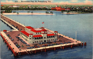 Recreation Pier, St. Petersburg, Florida, USA, Vintage Post Card