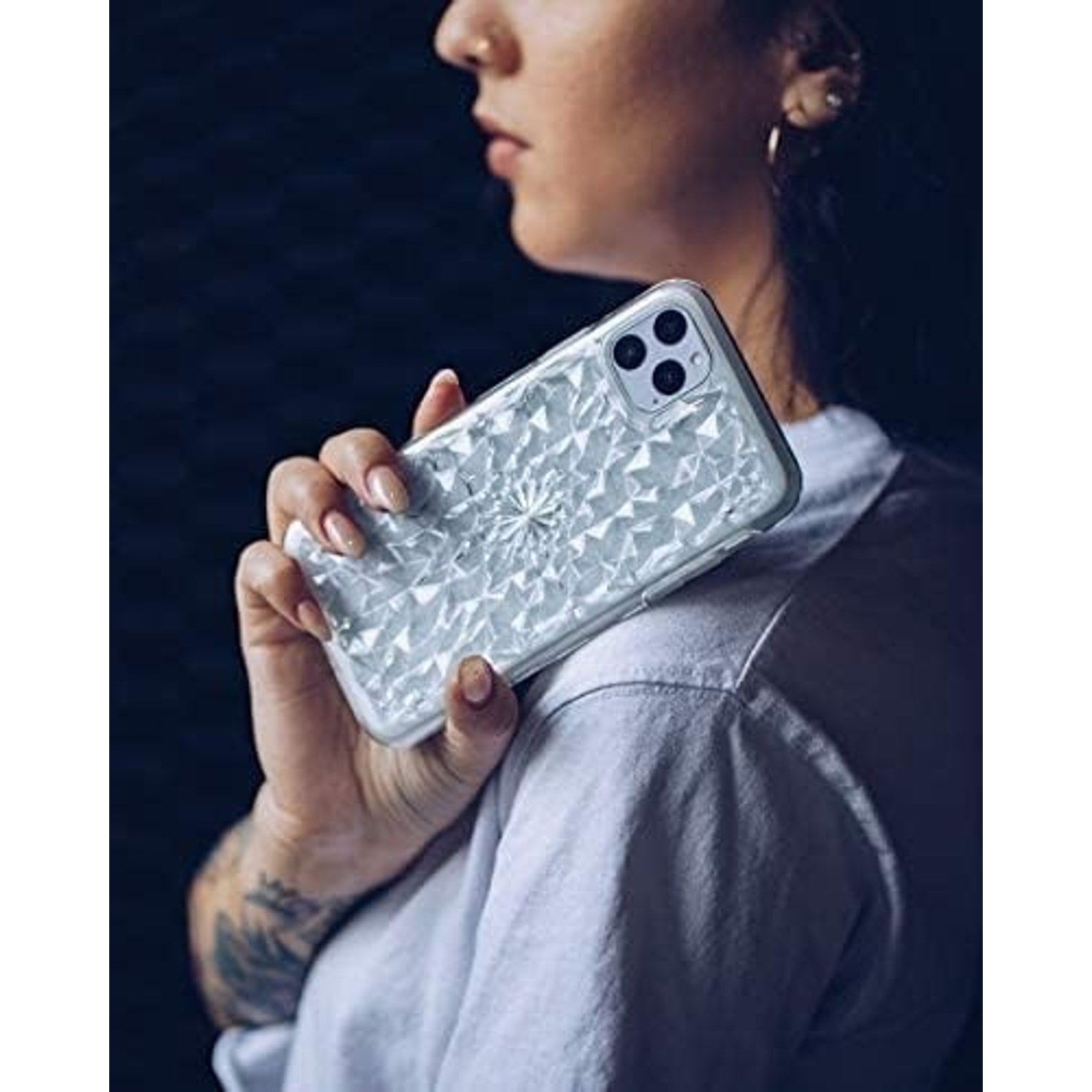 Clear Kaleidoscope iPhone 13, 14 Cover, Anti-Scratch, Tough, Durable Protective Case