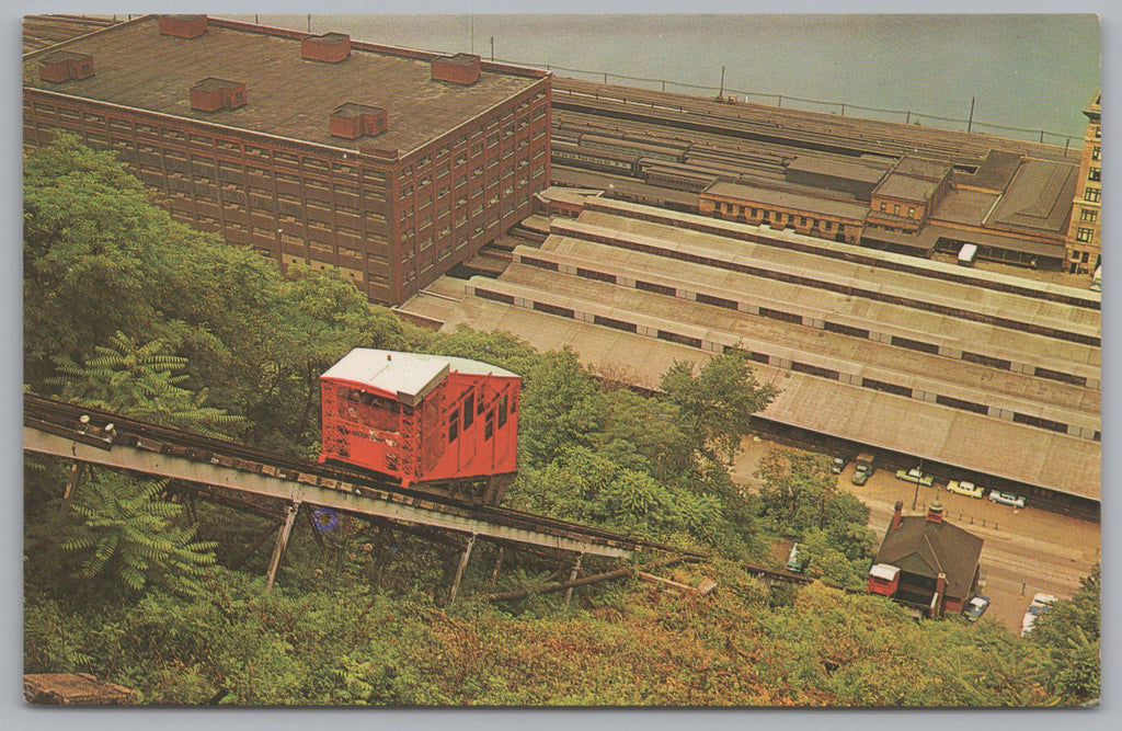 Monongahela Incline, Pittsburgh, Pennsylvania, Vintage Post Card.