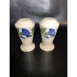 Vintage Multi Floral Pattern Salt & Pepper Shakers Porcelain Ceramic Japan 1950s