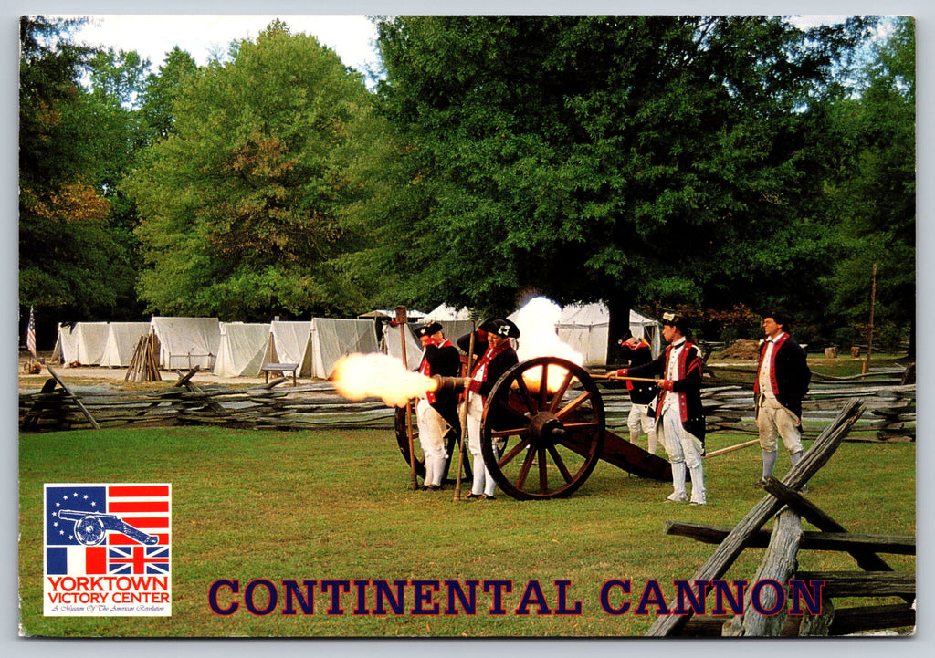 Continental Canon, Yorktown, Virginia, Vintage Post Card
