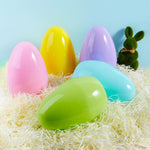 10" Jumbo Easter Eggs, 6PCS Pastel Color Plastic Easter Eggs, Easter Egg Hunt