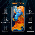 3 Pack Screen Protector Tempered Glass for iPhone 16 Pro 6.3 Inch iPhone 15, 14