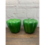 Vintage Bell Peppers Salt & Pepper Shakers, Green, Red, Japan -Lot of 3 Sets