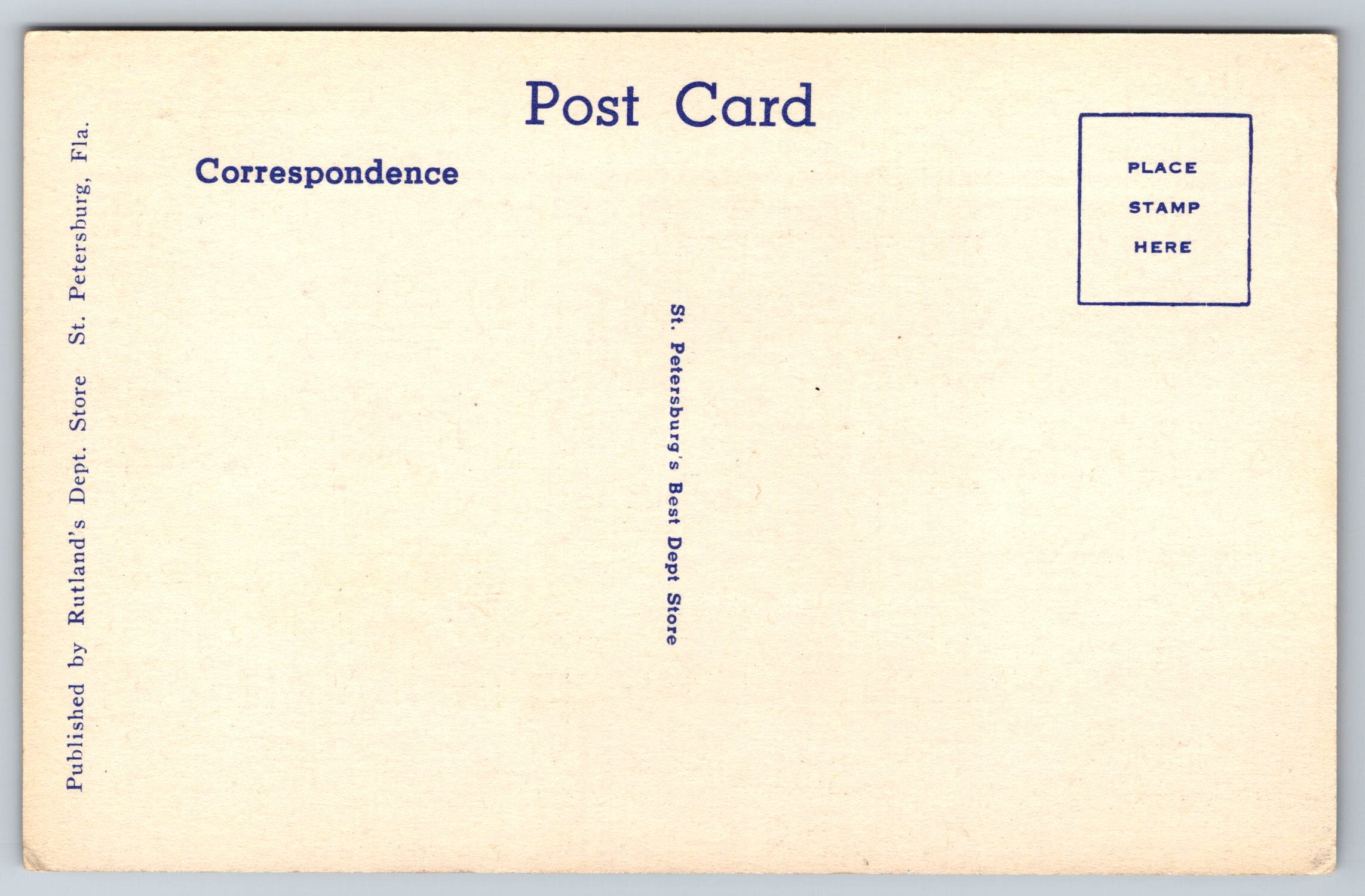 St. Petersburg, Florida, The Sunshine State, USA, Vintage Post Card
