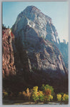 The Great White Throne, Zion National Park, Utah, Vintage Post Card.