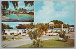 Miami Shores Lodge, Biscayne Boulevard, Vintage Post Card.