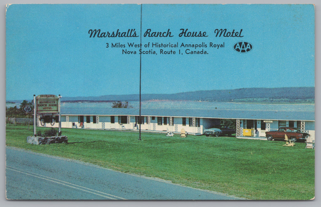 Marshalls Ranch House Motel, Vintage Post Card.