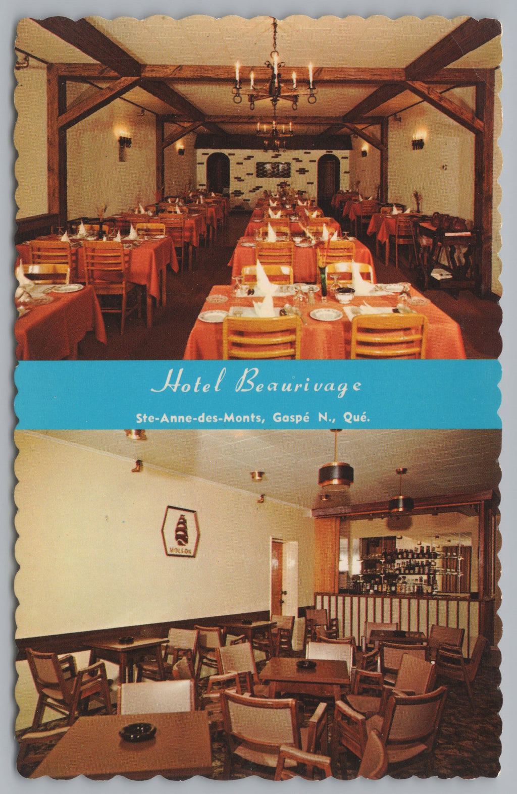 Hotel Beaurivage, Ste-Anne Des Monts, Gaspe Nord, Quebec, Vintage PC