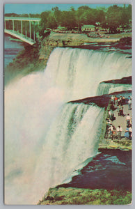 Niagara Falls, Bridal Veil Falls, Goat Island, Vintage Post Card.