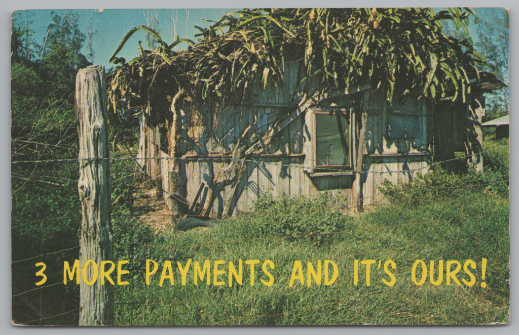 3 More Payments And Its Ours, Process Of Purchasing This Property, Vintage Post Card.