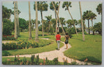 Riverfront Park, Daytona Beach, Florida, USA, Vintage Post Card.