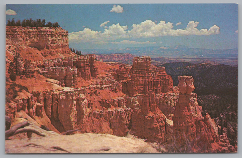 Aqua Point, Bryce Canyon National Park, Utah, USA, Vintage Post Card.