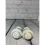 Vintage MCM White Rose Vines Handpainted Fine Porcelain Salt & Pepper Shakers