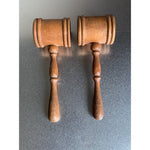 Vintage Wood Gavels Salt & Pepper Shakers Judges Gavel Wood Mallets