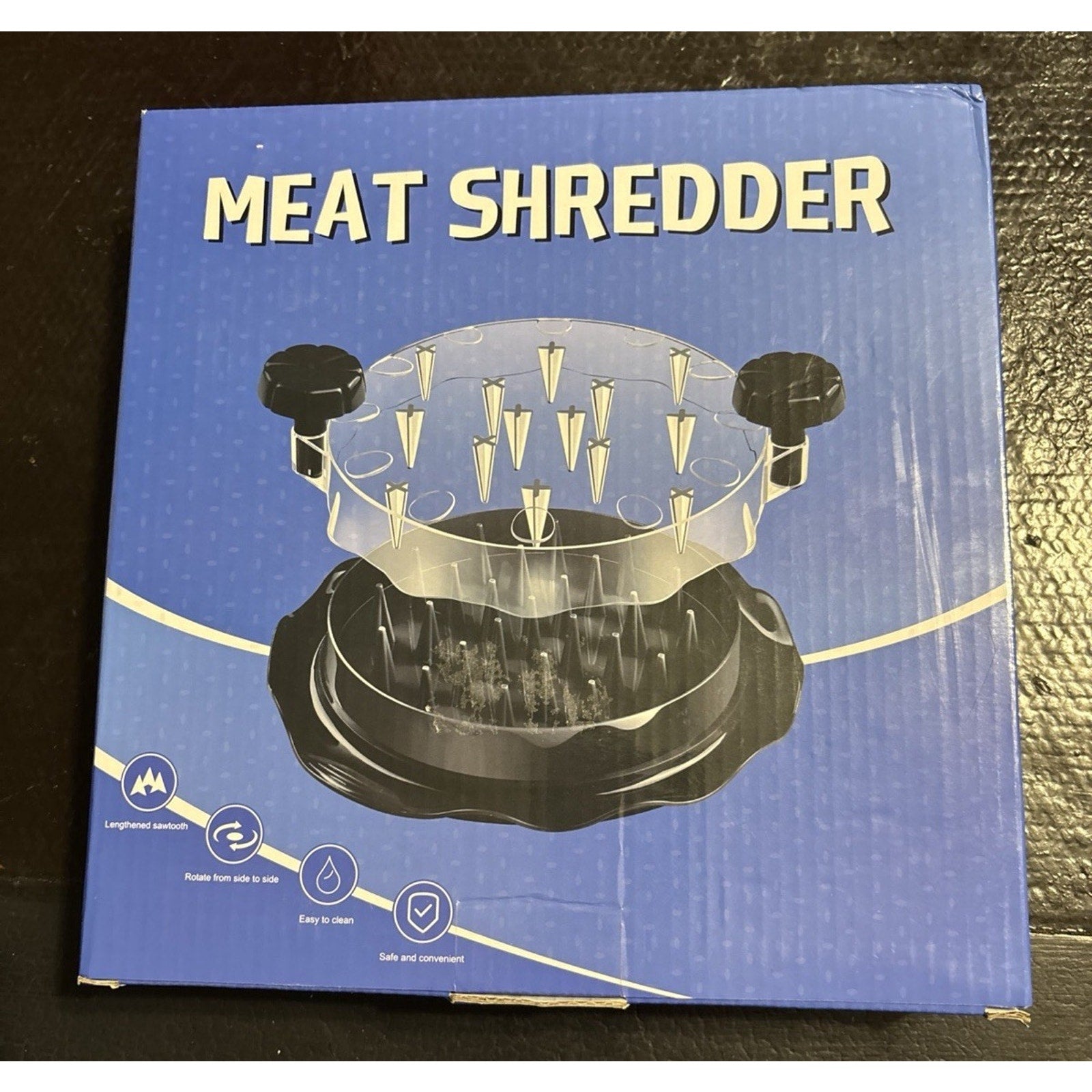 Meat Chicken Vegetable Fruit Fish Shredder Large Ergonomic Handles-New