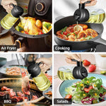 16oz Glass Olive Oil Sprayer - 2 in 1 Spray & Pour Olive Oil Dispenser w/Labels