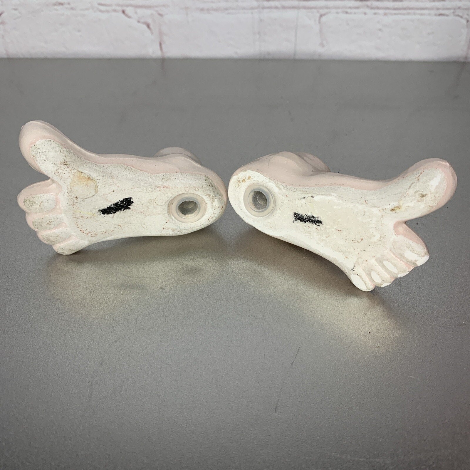 Vintage Walked My Feet Off Salt & Pepper Shakers Japan