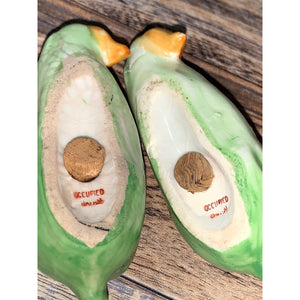 Vtg Ceramic Corn on Cob Salt & Pepper Shakers Occupied Japan
