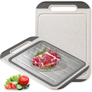 Double Sided Meat Cutting Board, Diversion Groove, Grater, Anti-slip, Easy Clean