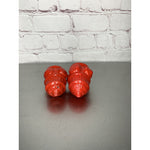 Vintage Red Fire Hydrant Salt & Pepper Shakers Ceramic