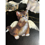 Bradford Editions Purr-fect Little Angels Ornaments (3) Tiger, Socks & Snowy