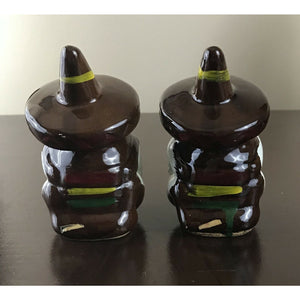 Vintage Mexican Siesta w/Sombrero's Salt & Pepper Shakers