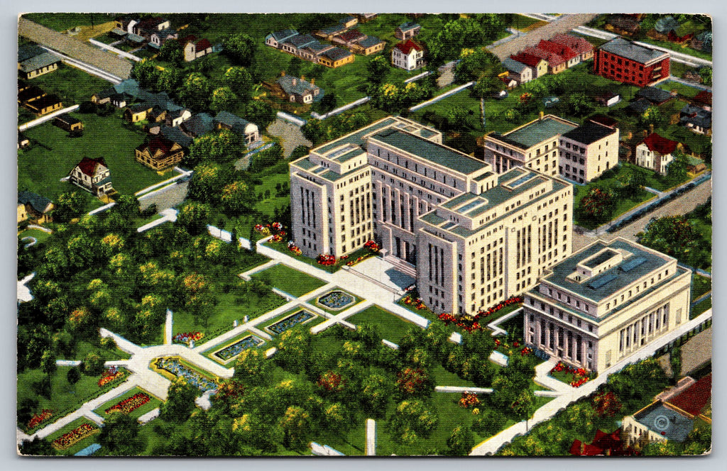 Court House, Birmingham, Atlanta, USA, Vintage Post Card