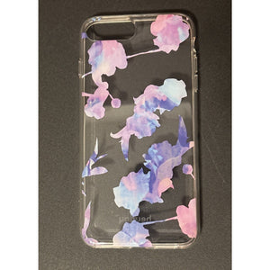 Heyday Phone Case Apple iPhone 6 7 8 Floral Clear Plastic Floral Pink Purple