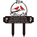 Cardinals Grave Decorations for Cemetery, Memorial Grave Markers, Garden, 13x11
