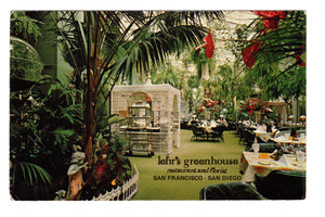 Lehr’s Greenhouse Restaurant & Florist, San Francisco CA Vintage PC