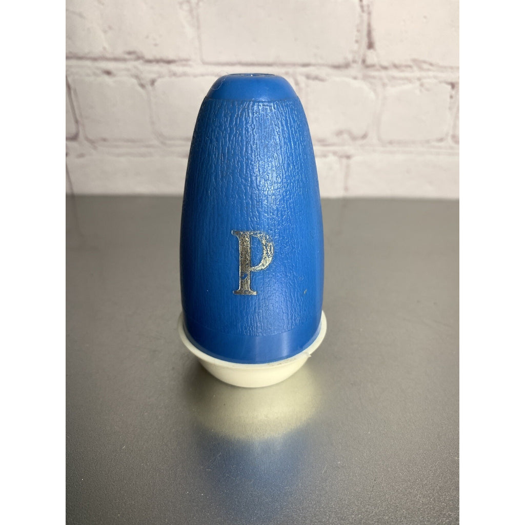 Vintage MCM Blue Plastic Pepper Shaker Retro-Replacement