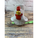 Ceramic Chicken Hen Salt Pepper Shaker Napkin Holder