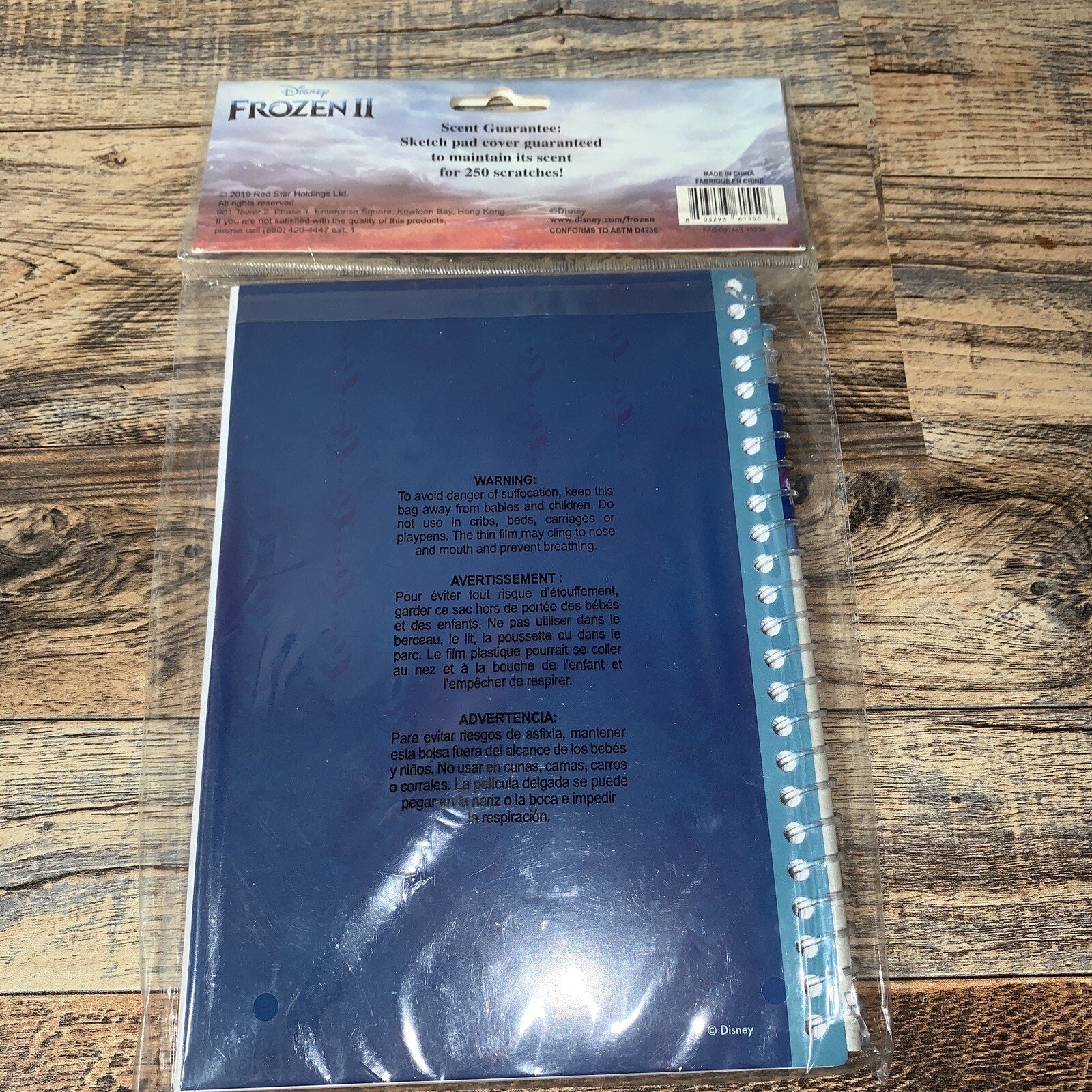 Frozen II 2 Scented Sketch Pad & Pencil Blue Scratch & Sniff