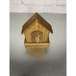 Vintage Wood Bamboo House Hut Aloha Hawaii Salt & Pepper Shaker Duo