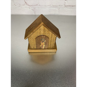 Vintage Wood Bamboo House Hut Aloha Hawaii Salt & Pepper Shaker Duo