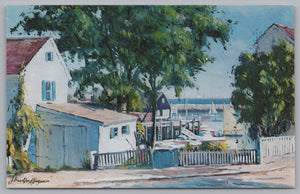 Corner of Atlantic Avenue, The Blue Gate, Rockport Harbor Yacht Club PC
