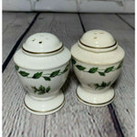 Vintage MCM White Rose and Vines Handpainted on Fine Porcelain Urn/Planter Salt