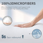 Pillows 2 Pack Premium Down Alternative Hotel Pillows, Standard Size White